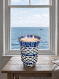 Large Two Wick Fish Mosaic Scented Candle
